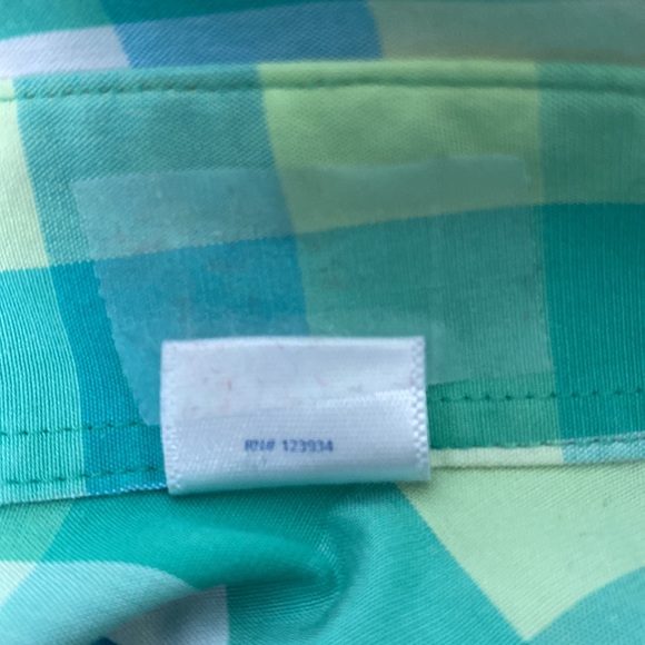 Southern Tide Checkered Button Down Shirt Size Medium - Picture 7 of 8